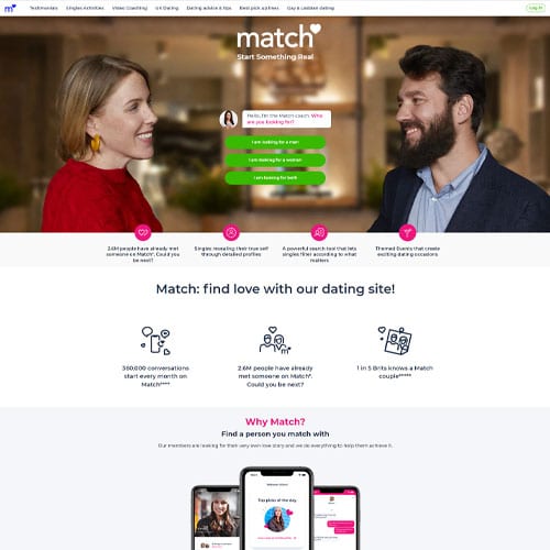 Сайт знакомств в США match.com