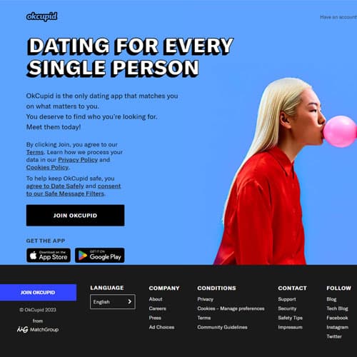 Сайт для знакомств в США okcupid.com